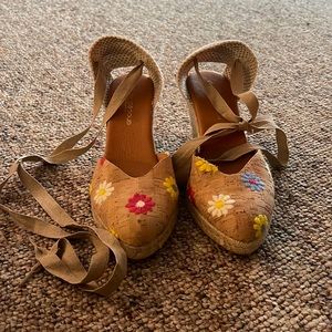 Andre Assous cork espadrilles. Made in Spain